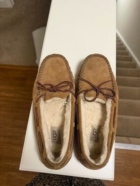 UGG Dakota Chestnut Suede Moccasin Slippers